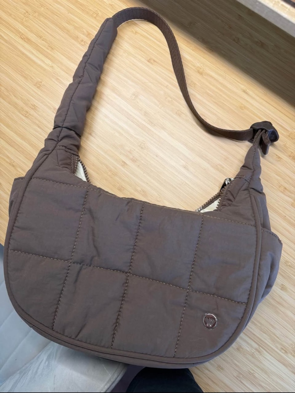 brown handbag
